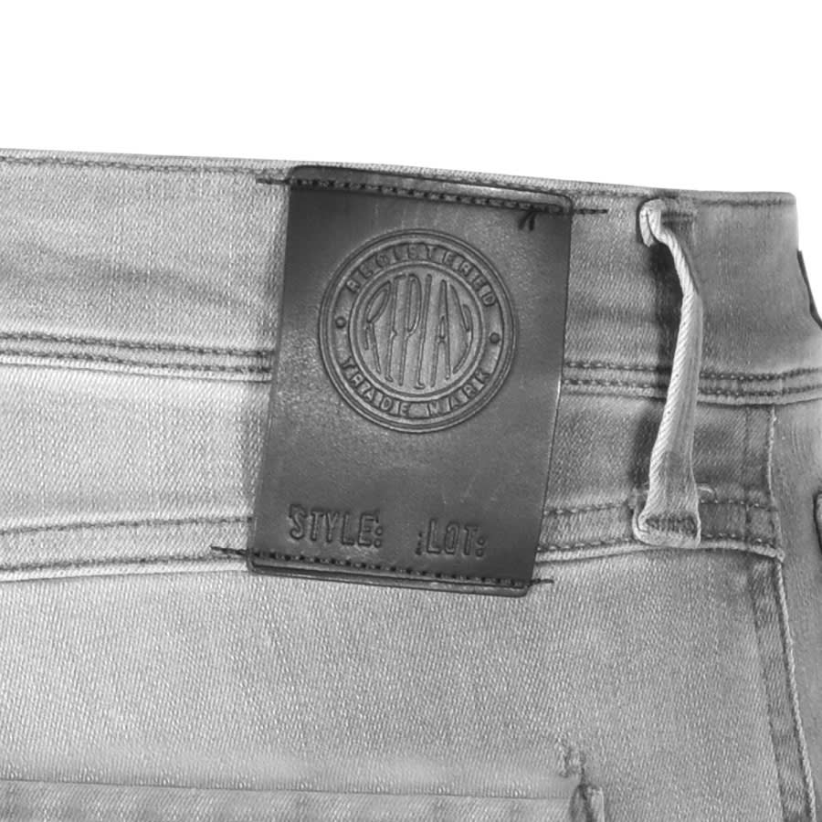Alternative Image for ProductReplay Anbass Slim Fit Hyperflex Jeans Grey3